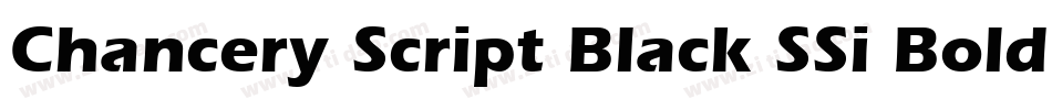 Chancery Script Black SSi Bold字体转换